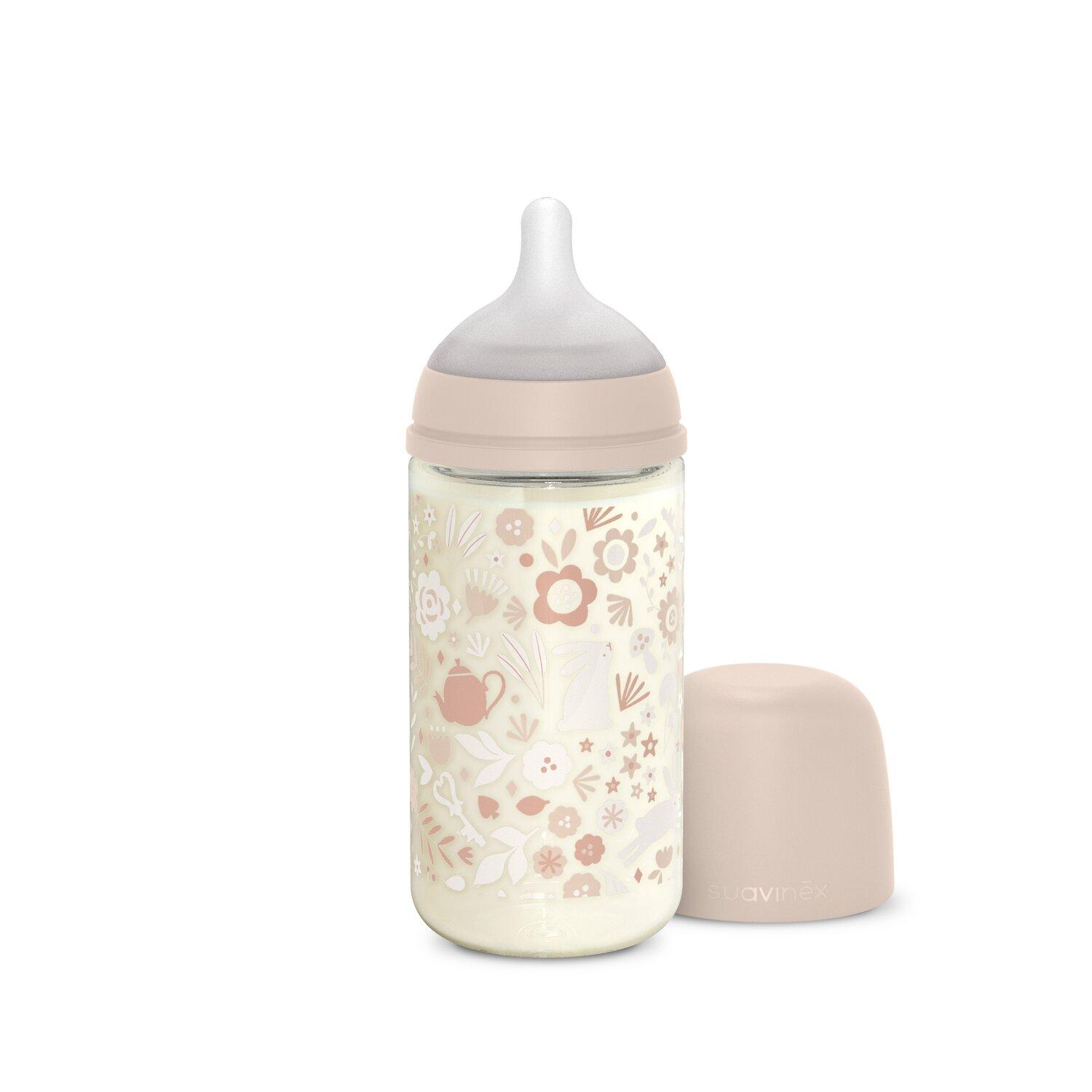 Suavinex Stikla barošanas pudele 240ml Wonderland
