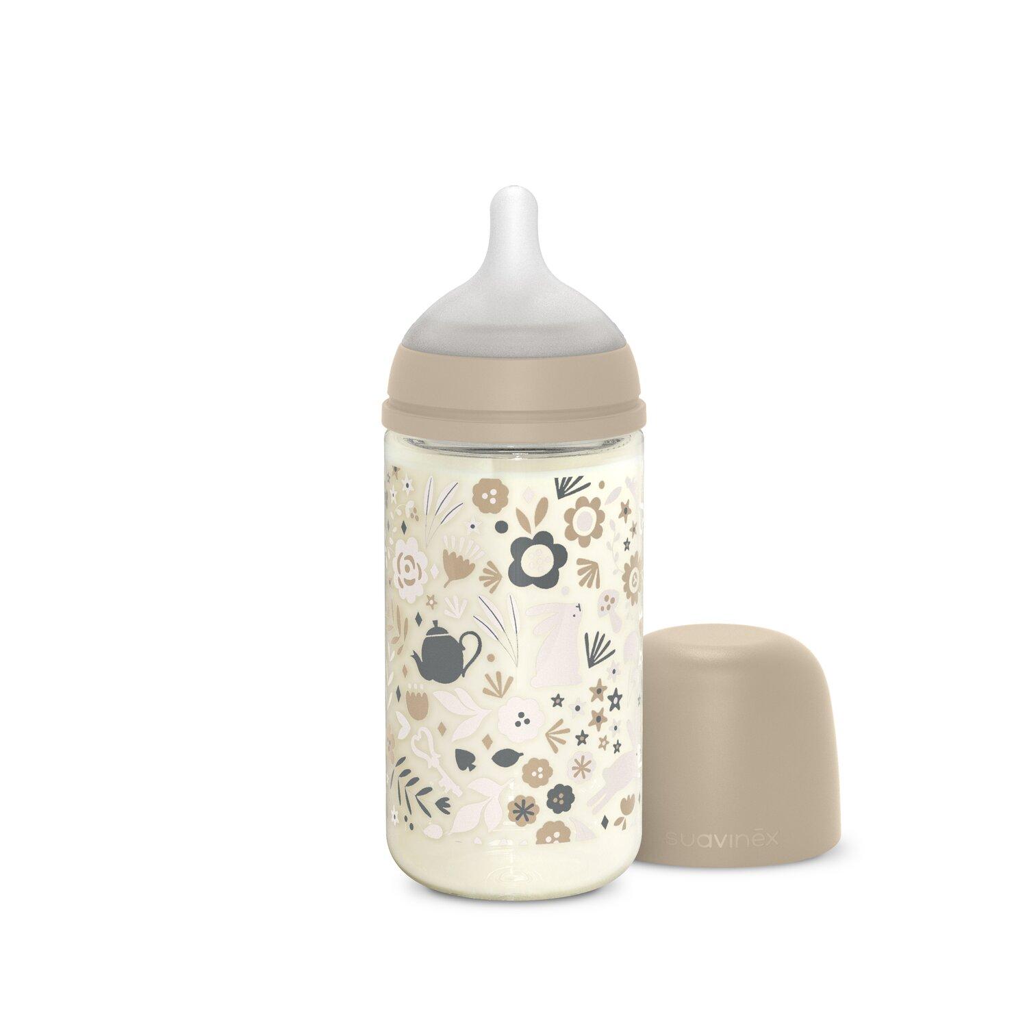 Suavinex Stikla barošanas pudele 240ml Wonderland