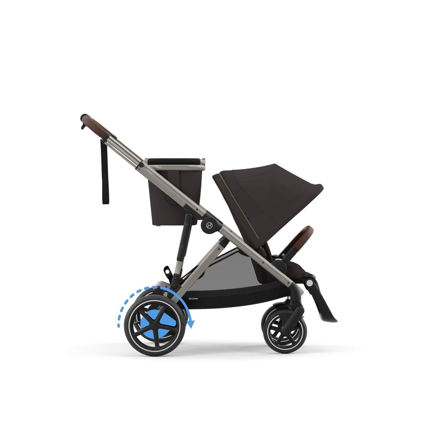 Cybex e-Gazelle S pastaigu rati Chocolate