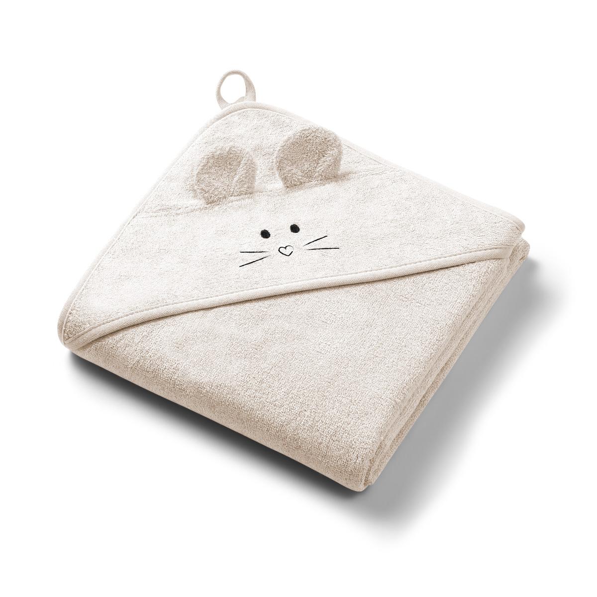 BabyOno dvielis ar kapuci 100x100cm Beige