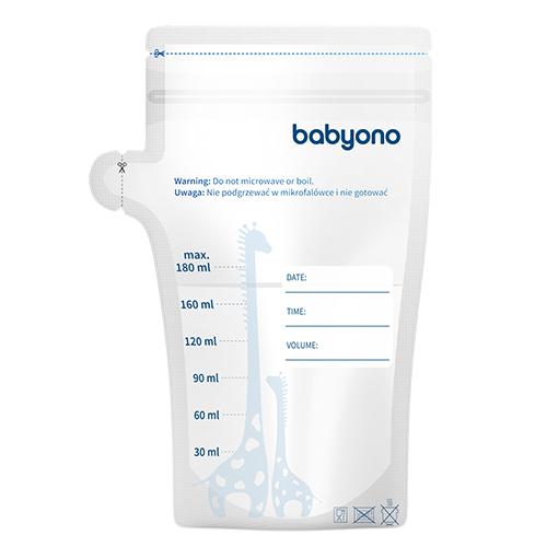 BabyOno piena uzglabāšanas maisiņi 180ml, 30