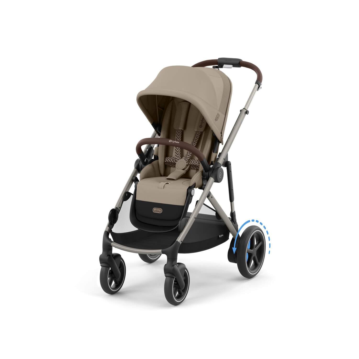 Cybex e-Gazelle S pastaigu rati Almond