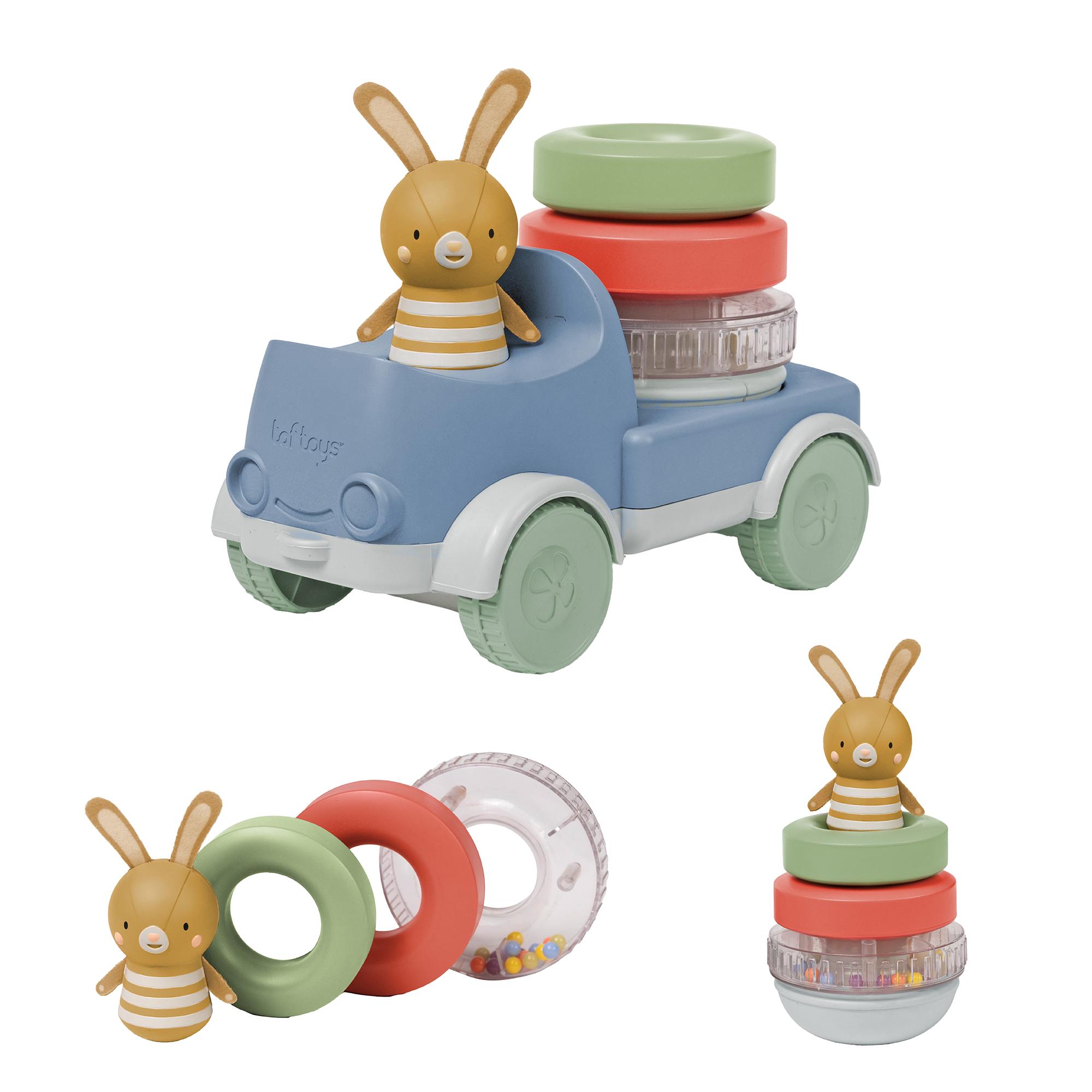 Taf Toys attīstošā rotaļlieta Bunny stacker