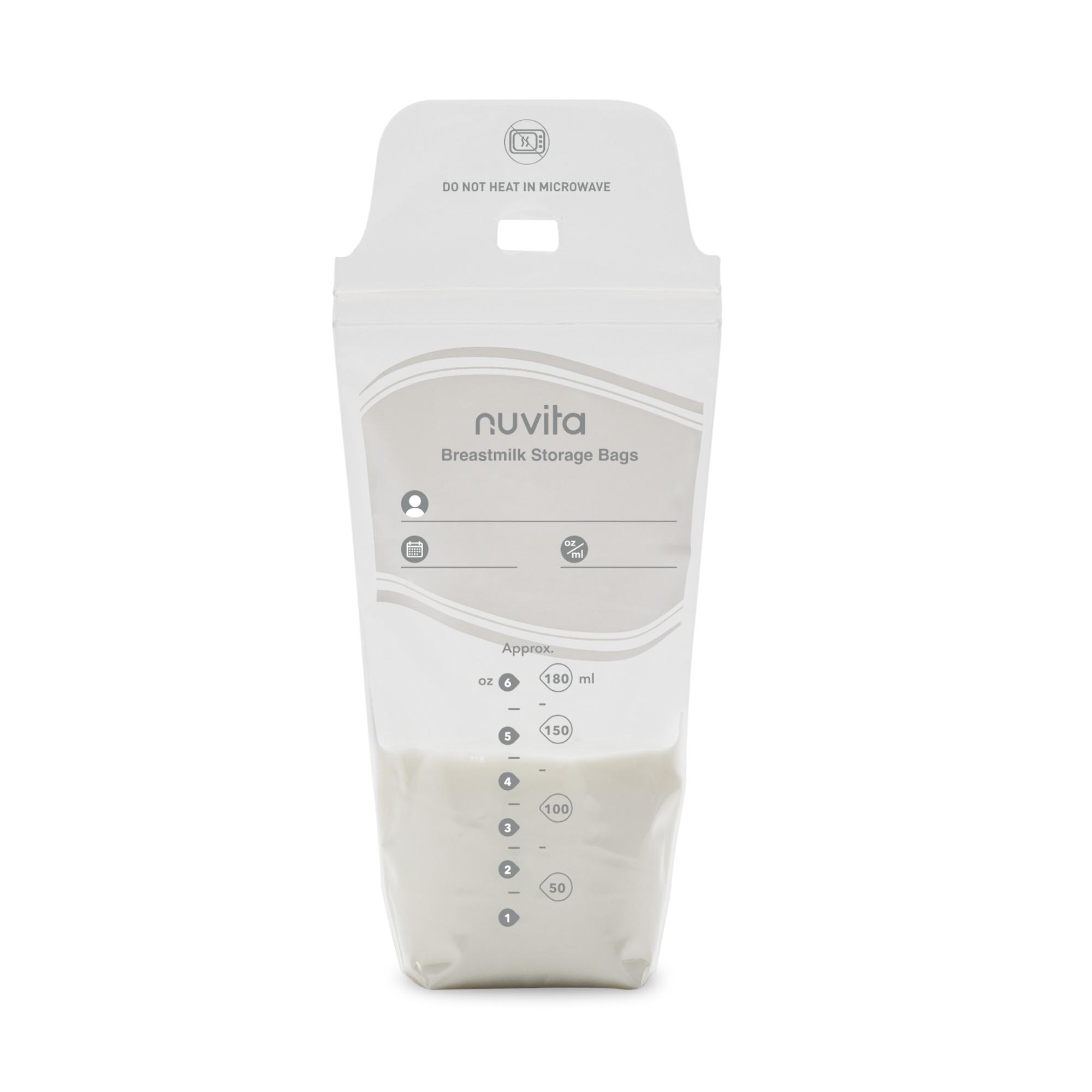 Nuvita piena uzglabāšanas maisiņi 180ml, 25
